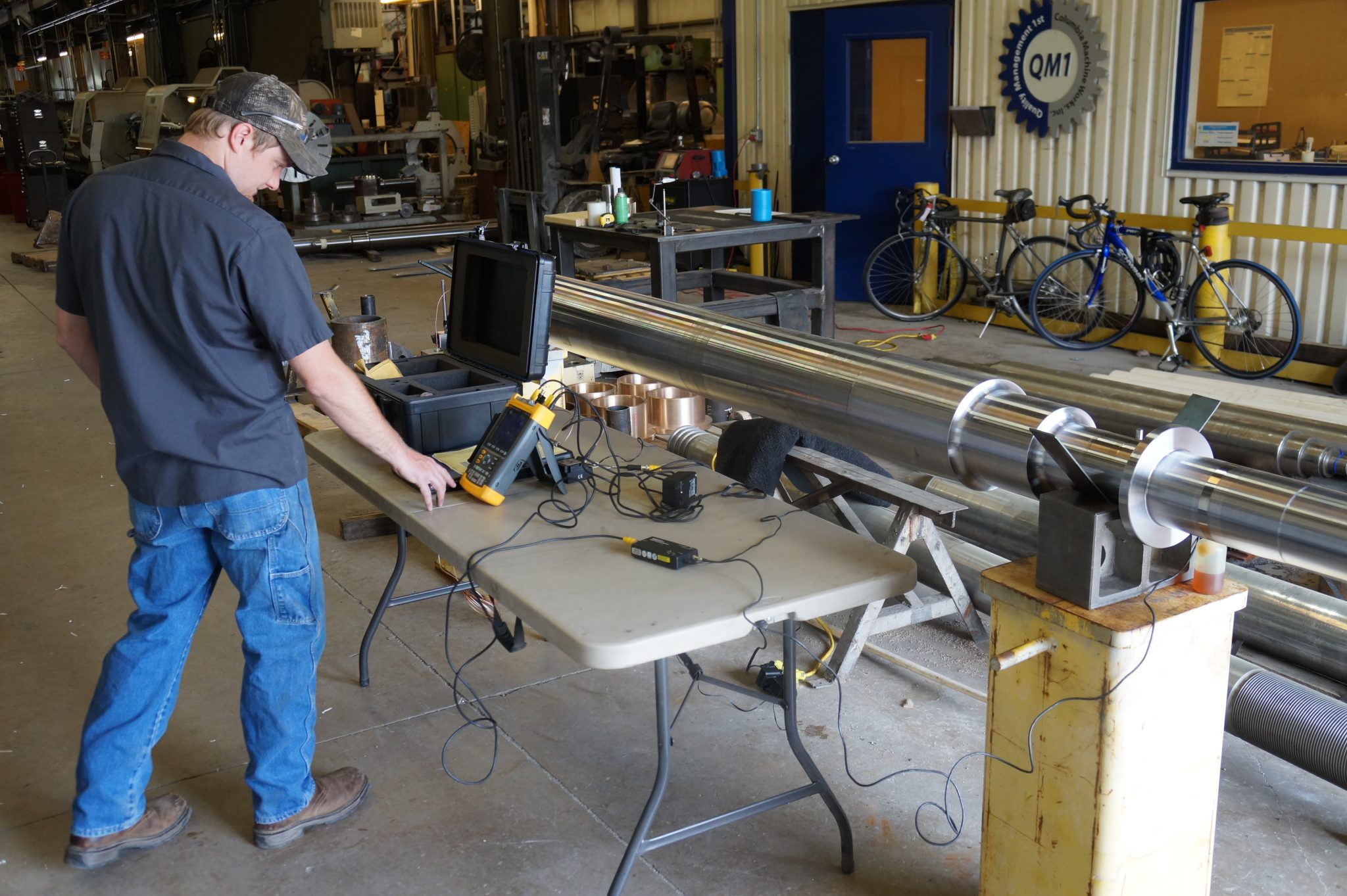 Electrical RunOut Inspection on Industrial Fan Shaft PostMachining