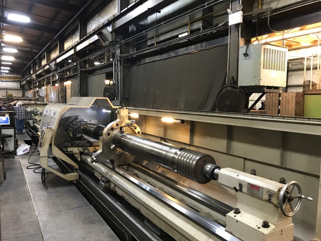 Machining Large Tie Bar From an Injection Molding Machine Columbia